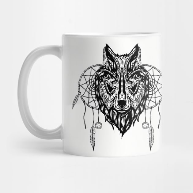 Wolf Dream Catcher by AnimalAddict